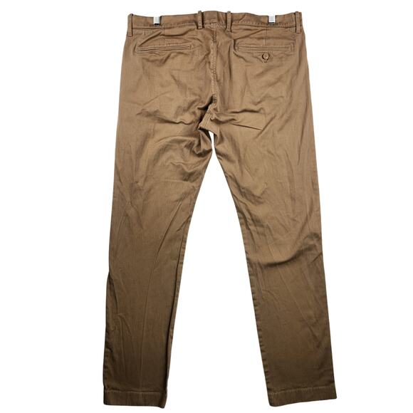 J. Crew Stretch Chino Pants Men’s 36x32 Tan Pockets 99% Cotton EUC - Picture 1 of 16